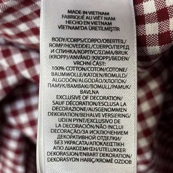 Ralph Lauren Shirt Mens Large Red White Plaid Button Down Long Sleeve - Picture 6 of 7